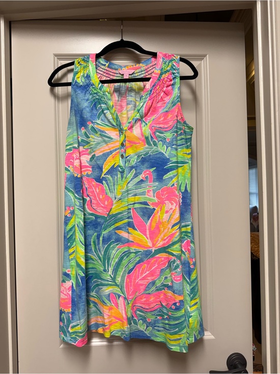 Lilly Pulitzer Dresses & Skirts - Lilly Pulitzer Pastel Watercolor Knit Top - Blue, Pink & Yellow